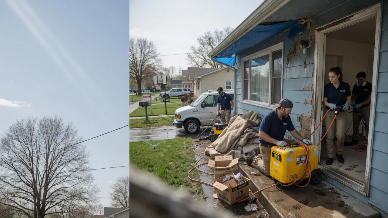 Basement Flood Cleanup in Milmine, IL near me